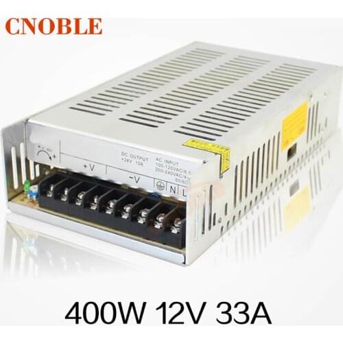 Best quality 12V 33A 400W Switching Power Supply Driver for LED Strip AC 100-240V Input to DC 12V