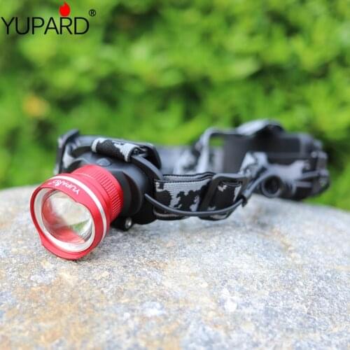 YUPARD XML XM-L2 T6 led Waterproof Zoom HeadLight Focus Front Light LED 3 Mode HeadLamp outdoor camping fishing