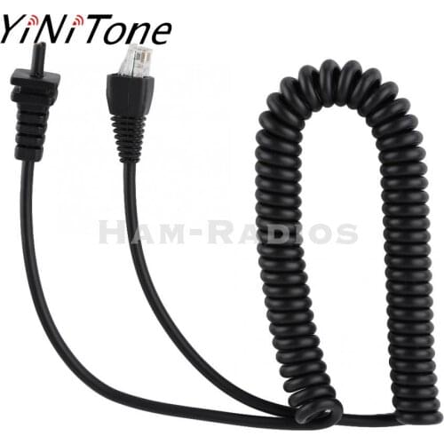 YiNiTone walkie talkie Speaker Microphone Cable for Yaesu MH-67A8J Speaker Hand Microphone Cable