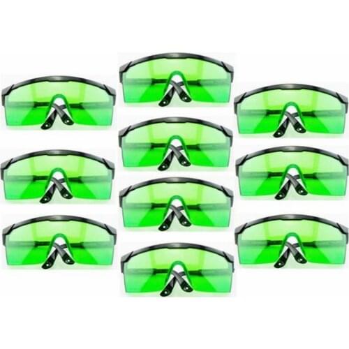 Protective Goggles for Violet/Blue 400nm-450nm Laser Safety Glasses (Pack of 10)