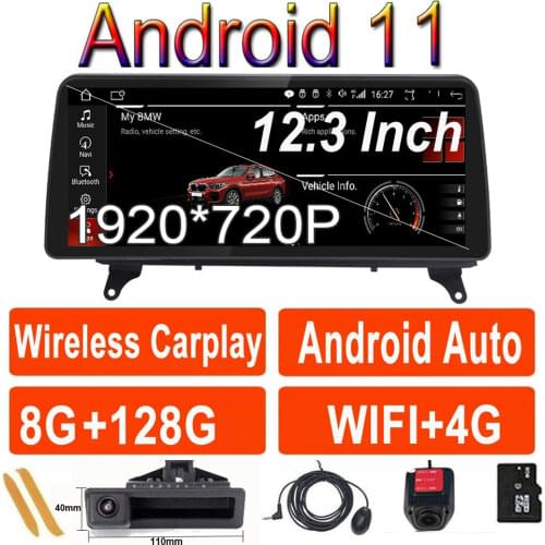 12.3 inch Android 10.0 Car Radio Stereo GPS Player For BMW X5 E70/X6 E71 (2007-2012) 1920*720 Carplay
