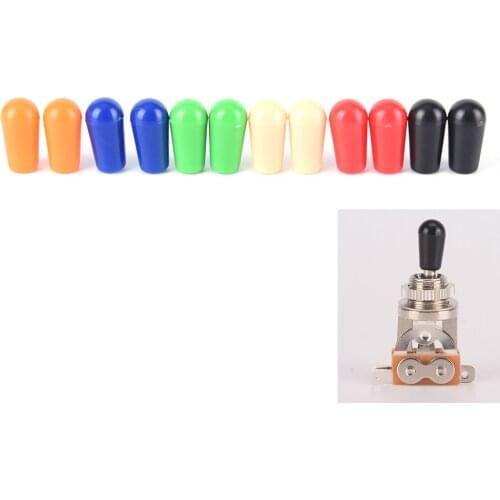 6pcs 4mm for LP Electric Guitar Random color Guitar Parts Plastic Guitar Toggle Switch Tip