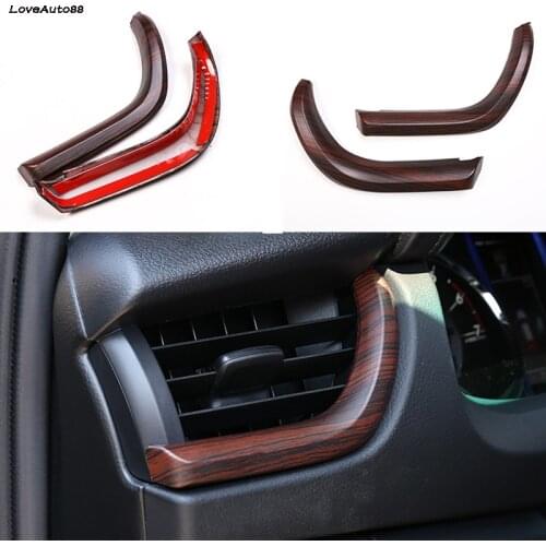 Car Outlet Decoration Frame Cover Air Vents Trim Strip For Toyota Fortuner 2016 2017 2018 2019 2020 Car Accessories