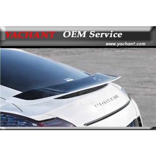 Car Accessories Carbon Fiber CF Rear Spoiler Fit For 2010-2013 Porsche Panamera 970 VD Aero Styling Rear Trunk Spoiler Wing