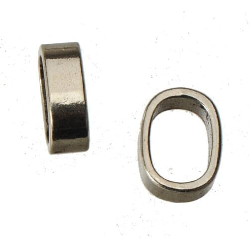 Bracelets beads charms diy multi watch bangles vintage silver 8*11mm oval big hole blank metal jewelry accessories 14*10mm 40pcs