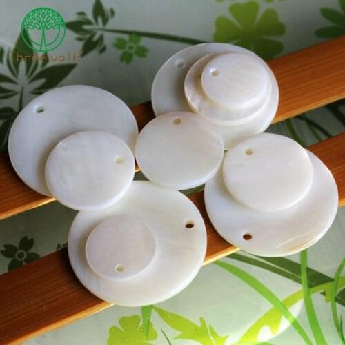 Natural Round Shape Top Shell Beads For Jewelry Making DIY Earrings Bracelet Necklace 8mm/12mm/18mm/20mm/25mm Loose Beads