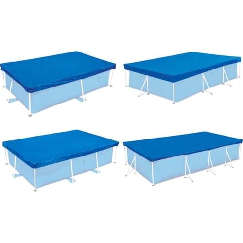 4 Size Swimming Pool Cover Rainproof Dust Cover Square Floor Cloth Mat Cover For Outdoor Villa Garden Pool Accessories