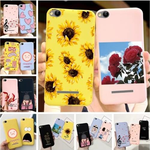 Phone Case For Xiaomi Redmi 4A a4 Candy Silicon Case For Fundas Xiomi Redmi 4A 4 A Soft TPU Cover Bumper Case Bags Flower