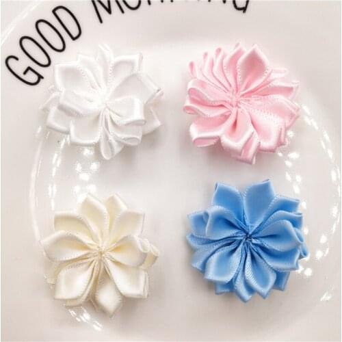 20pcs/lot flower Padded Appliques for DIY Accessories Craft Handmade Decoration