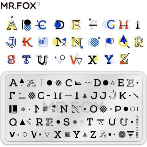 Nail Art Stamping Plates Manicure Stamping Template Letter Geometry Expression Love Pattern Image Plates Nail Stamp Plate Print