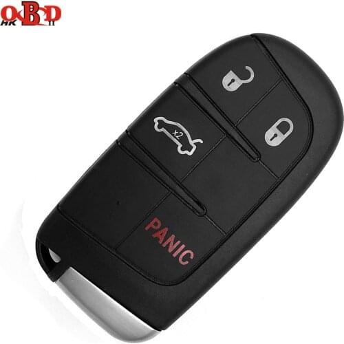 HKOBDII 3+1 Buttons For Jeep Fobik Smart Remote Car Key For Chrysler 433Mhz 7953A Chip