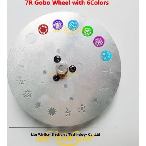 1pc New Gobo Wheel with Color Gobo for 5R 7R Beam Moving Head Lighting Replace Multi Gobo Color Wheel