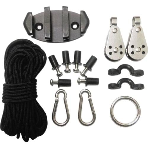 1 Set Kayak Anchor Stabilization Kit Strong Durable Rope Buckle Set With Stainless Steel Ring Accessory