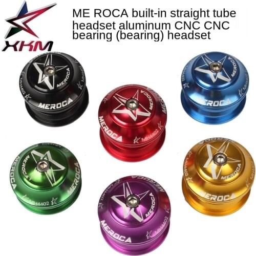 MEROCA Bearing Headset Ultralight Bearing Mountain Bike Front 44mm Built-in Straight Tube Headset