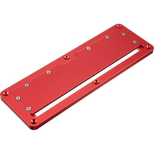 NEW Electric Circular Saw Flip Cover Plate Adjustable Aluminium Insert Plate for Table Saw Flip-Floor Table Special Cover Plate