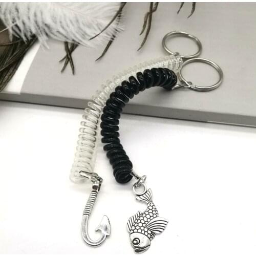 A Pair of Men and Women Fashion Key Chain, Fishing Hobby Key Chain, Fish Hook, Tuna Classic Men and Women Gifts