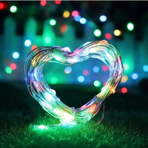 Fairy Lights Battery Operated 100LED String Lights Remote Control Timer Twinkle String Lights Home Christmas Wedding Party Decor