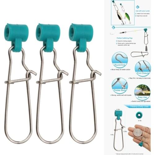 Fishing Line Sinker Slides Catfishing Rig, Saltwater Heavy Duty Sinker Weights Connector with Duo Lock Snaps