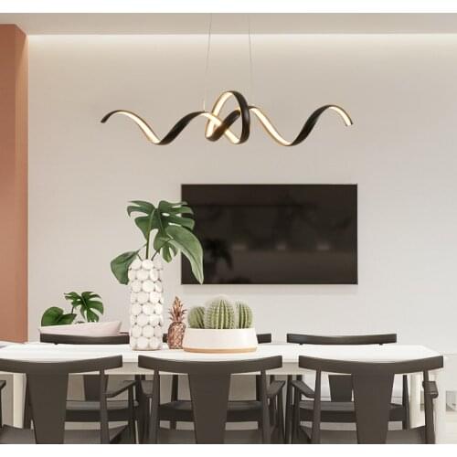 Modern led pendant lights living dining room kitchen aluminum hanglamp industrial lamp Black/white pendant Lamp light fixtures