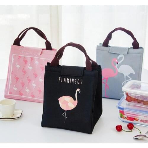Baby Food Milk Insulation Bags Flamingo Storage Waterproof Oxford Bag Lunch Bag Infant Kids Food Warmer Thermal Bag