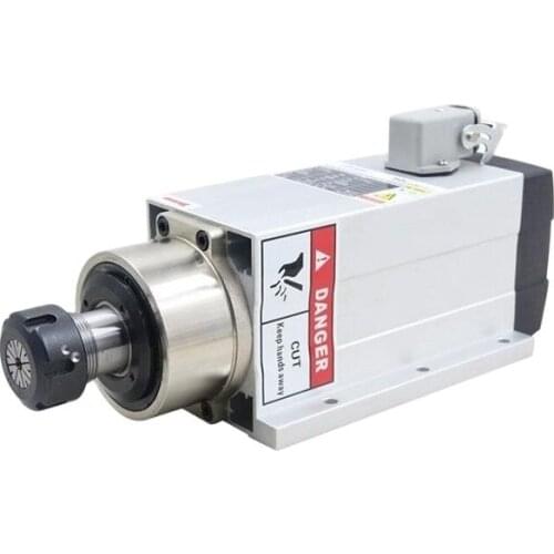 High Speed 220v/380v 6kw 7.5kw Air Cooled Spindle Motor With ER32 Collect