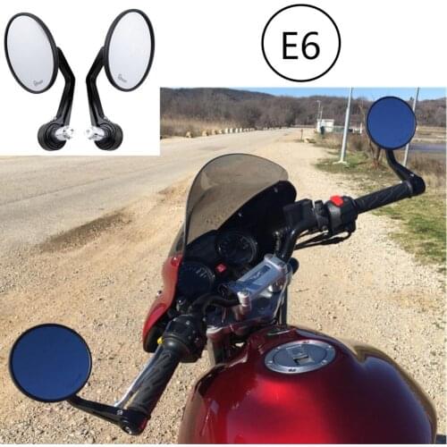 E-mark Motorcycle 7/8" 22mm Rear view Mirror Handle Bar End Mirror For BMW R1200GS F800GS For Yamaha R3 MT07 MT09 Universal