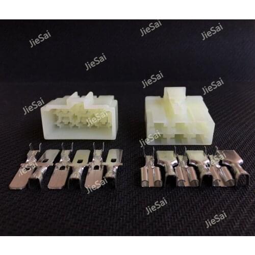 Auto Wire Connector 6 Pin Female And Male Socket With Terminals 6070-6481