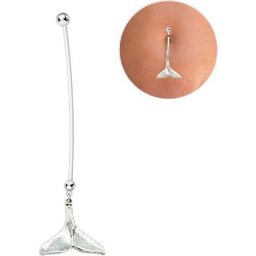 1PCS Pregnant Belly Rings For Women New Mermaid Belly Button Rings Vintage Pregnancy Navel Piercing Body Piercing jewelry