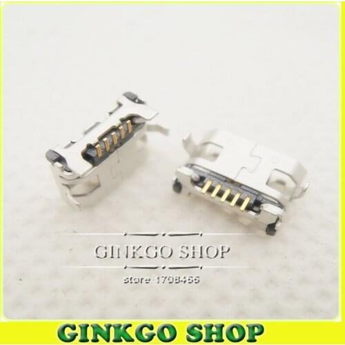 200pcs New Micro 5-pin USB Charging Connector Port Power Jack For Lenovo A3000 Tablet PC ect