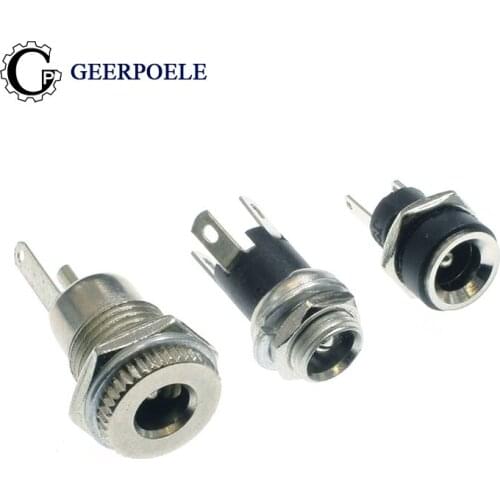 3 Pin 30V 5A DC Jack Socket 5.5x2.1 Connector Female Conjunto Feminino Conector Electric Tomada Socket