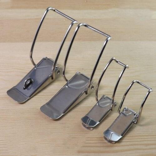 3pc/lot Stainless Steel hasp latch lock Metal box Locking Long Toggle Catch Buckle Loaded hinges Furniture Hardware Accessories