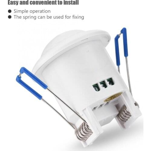360 Degree Recessed Automatic Infrared PIR Motion Sensor Switch with Time Delay for Ceiling Light Interruptor