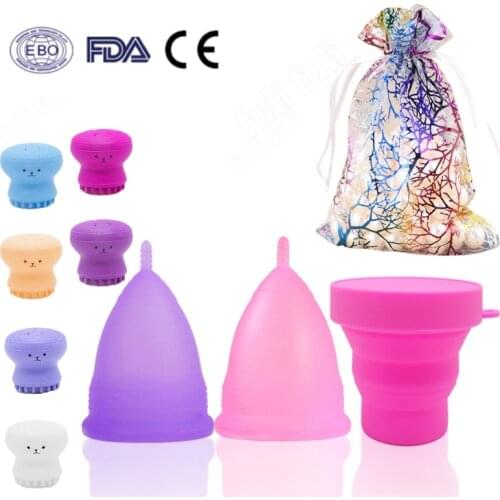 5pcs Medical Grade Silicone Material Copa Menstrual Menstrual Cup Menstrual Collector A Cup Certified Menstrual Cups Vagina Care