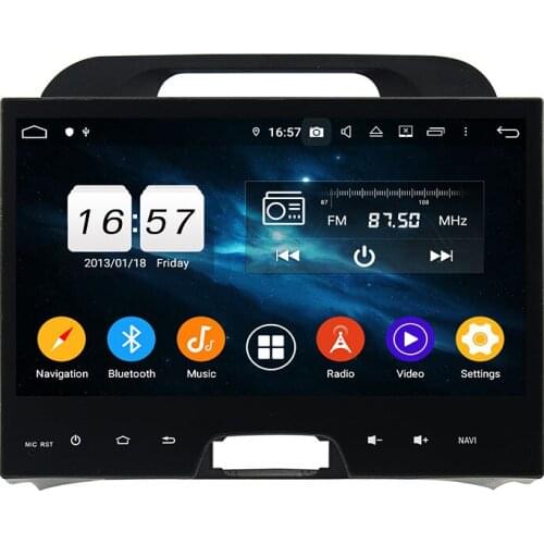 10.1" 2 Din 8 Core Android 9.0 Car Multimedia Player For KIA Sportage 2010-2012 Car Radio 1024*600 Audio PX5 Car Stereo DSP