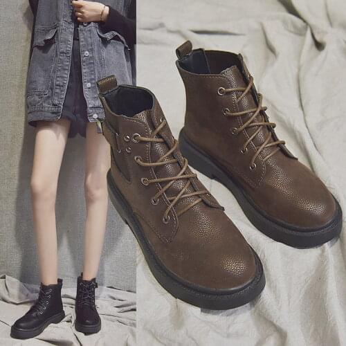 Martin boots womens new style of British style in autumn and winter 2021 Waterproof breathable and wear-resistant England