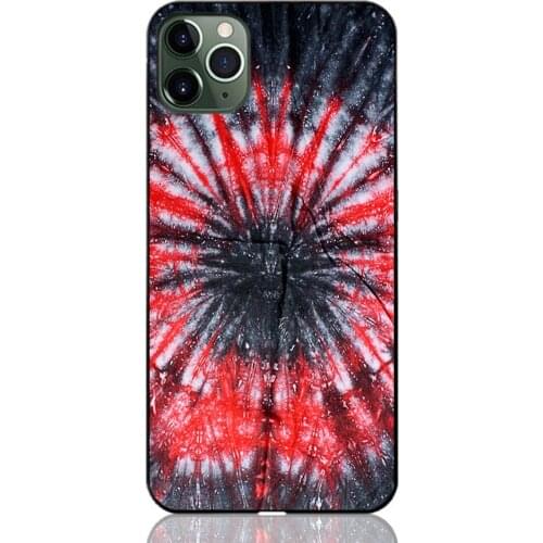 Tie-dye dreams phone case Black Soft Cover For iPhone 11 Pro Max 6 7 8plus 5s X XS XR XSMax For Samsung s10 s9 s8 Plus s7 series