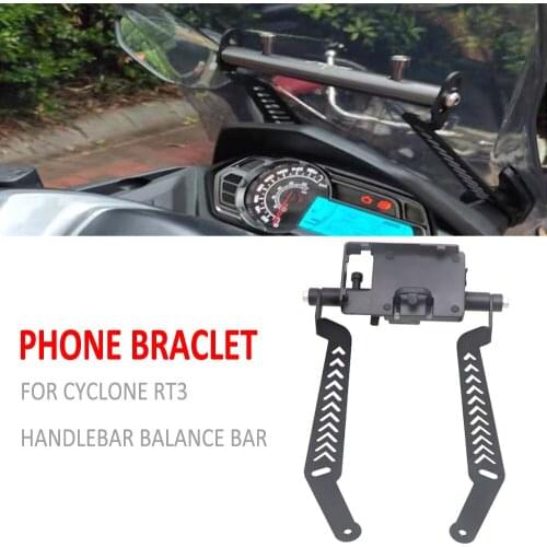 FOR CYCLONE RT3 RT 3 Expansion Stand Multifunction Crossbar Motorcycle Phone GPS Mount Navigation Bracket USB Wireless Charging