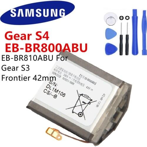 Samsung Battery EB-BR800ABU For Samsung Gear S4 SM-R800 SM-R810 SM-R805 R800 R810 R805 46mm Smart Watch 472mAh eb-br810abu