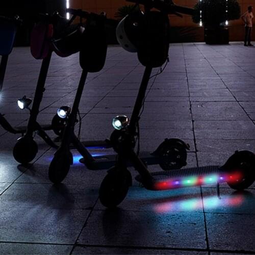Eco-friends Scooter Chassis Lights 2 Modes LED Strip Flashlight Bar Lamp for M365 Pro Skateboard Night Cycling Light