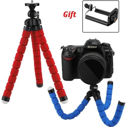 Flexible Sponge Octopus Tripod Load 500g for Mobile Phone Smartphone for Gopro MINI Camera Travel Outdoor Digital Cameras Hoders