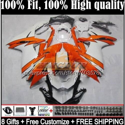 GSXR600 For SUZUKI GSXR 600 750 K11 11 12 13 14 15 16 17 7CL.5 2011 2012 2013 2014 2015 2016 2017 Fairings Orange white