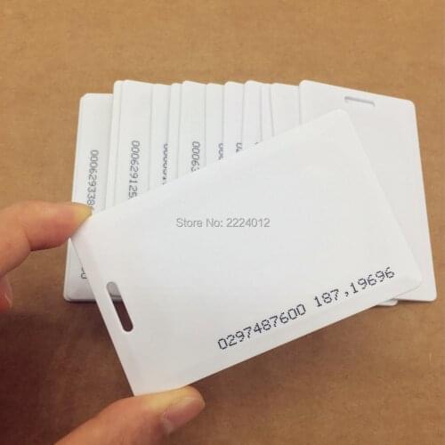 Long Range Proximity Card 125KHz RFID/EM 1.8mm Thickness Card with EM4200 chip Clamshell Card for door access control system