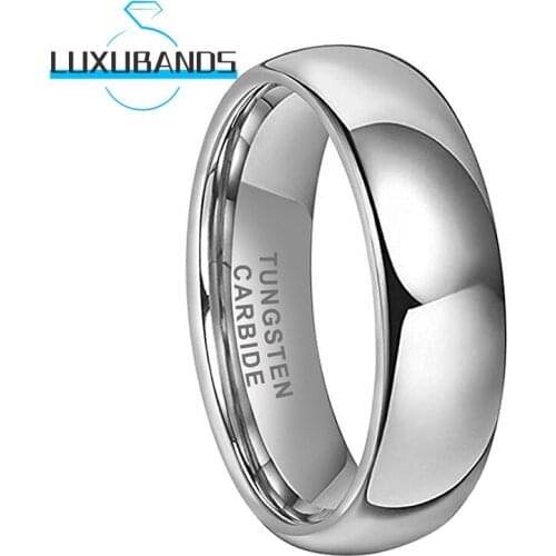 7MM Tungsten Carbide Rings For Men Wemen High Quality Engagement Dome Bands Polished Finished Comfort Fit