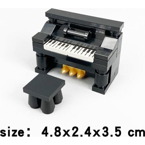 [MOC Hub] Upright Piano Compatible Major Brand Toys Building Block Classic Collections Assembled Brick Handmade Design