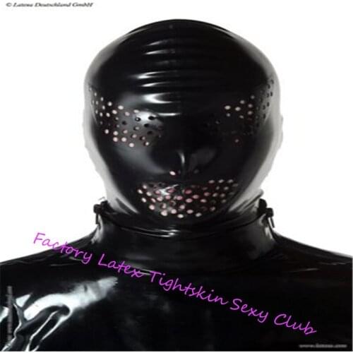 Latex Mask Rubber Hood for Party Wear Catsuit Uniqu unisex fetish cosplay mask sexy michael myers mask daft punk helmet