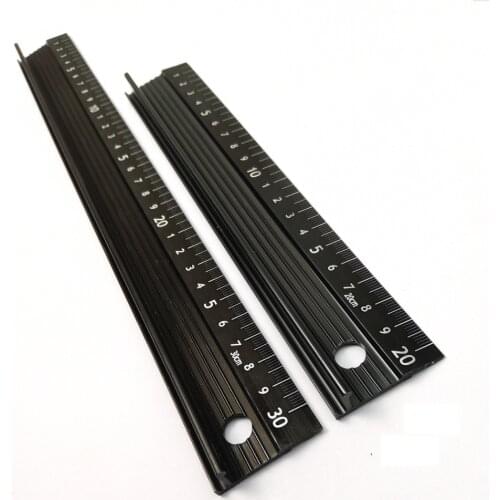 20cm-30cm Advanced Aluminum Alloy Metal Ruler Multifunctional Student Cutting Protection Art Anti Slip Drawing Tool