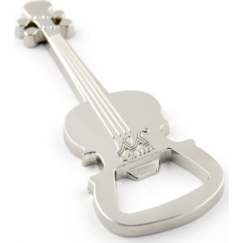 Fashion Portable Alloy Guitar Shaped Beer Bottle Opener Kitchen KTV Bar Gift Guitar Style can opener kitchen tool