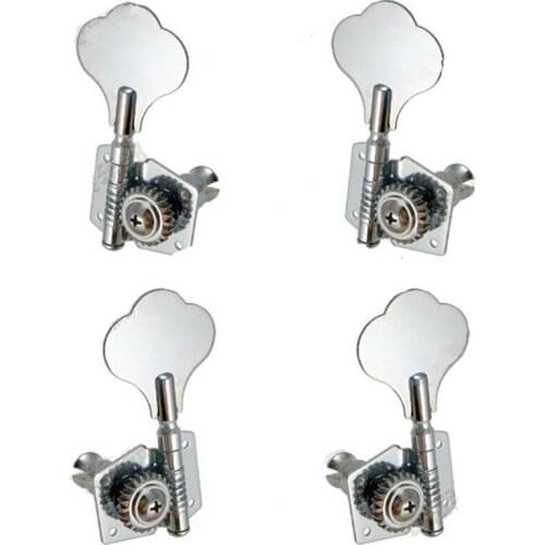 A set 2R2L Chrome Opened Electric Bass Guitar Tuning Pegs Machine Heads Tuners For Bass guitar accessories