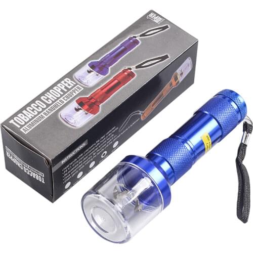 Electronic Herb Grinder With Pollen Catcher For Tobacco Weed Crusher Cracker, Blue, Zinc Alloy 6colors 3pcs/lot Gr1121