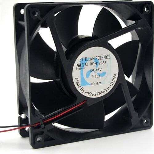 Original RUILAN SCIENCE 12038 12CM RDH1238S 48V 0.35A inverter cooling fan